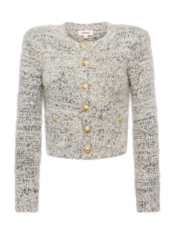 Una Cardigan - Black Gold Ivory Multi