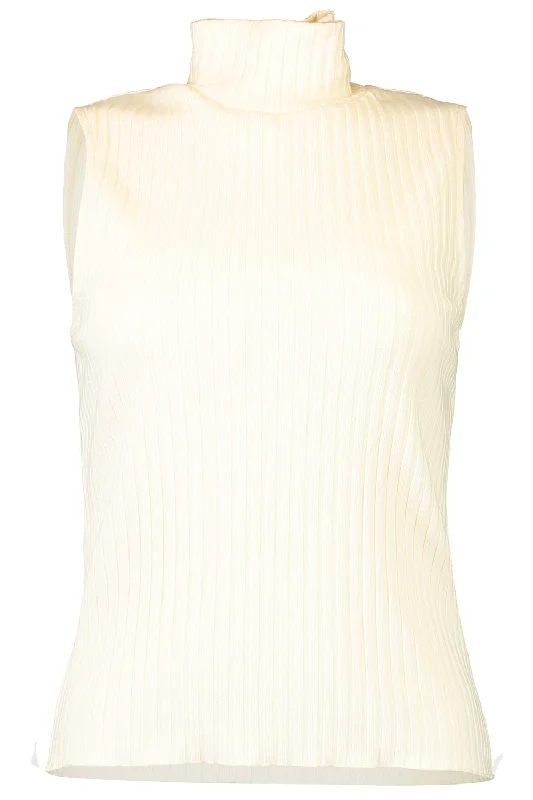 Sleeveless Turtleneck - Chalk