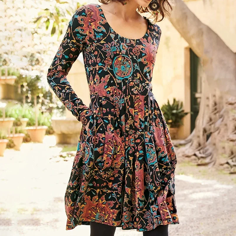 Vintage Printed Dress