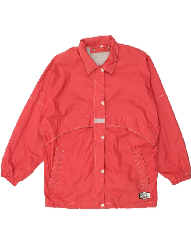 BRUGI Womens Rain Jacket IT 48 XL Red Polyamide