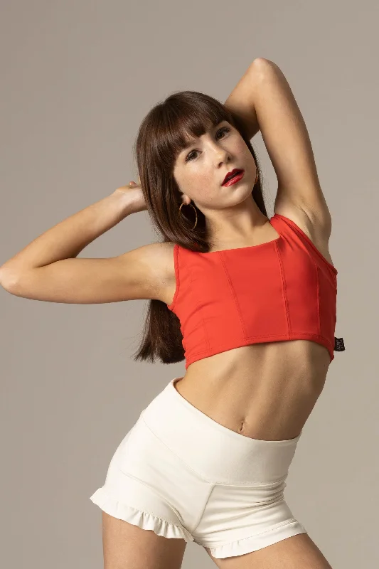 Duchess Crop Top - Cherry - FINAL SALE