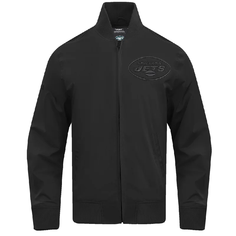 NFL NEW YORK JETS NEUTRAL TWILL JACKET (BLACK)