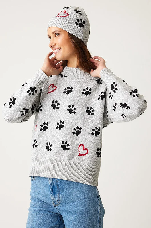 PAW PRINT SWEATER