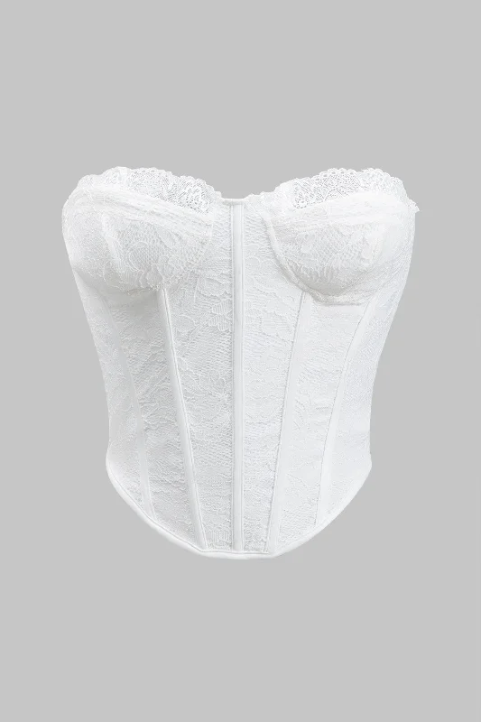 Lace Bustier Corset Tube Top