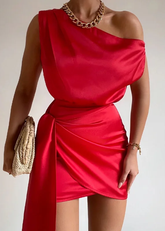 Charisma Mini Dress in Red