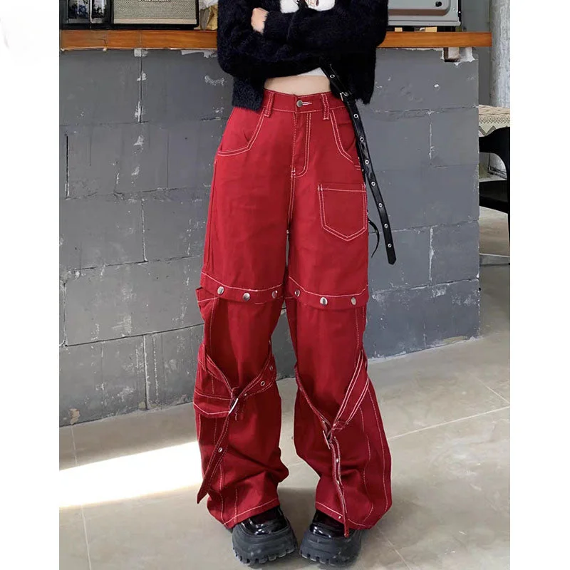 Vintage Red Pants for Halloween Celebrations