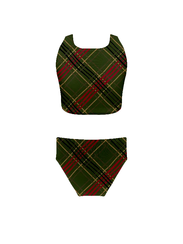 Keiki L'Amour Scottish Plaid High Neck Top