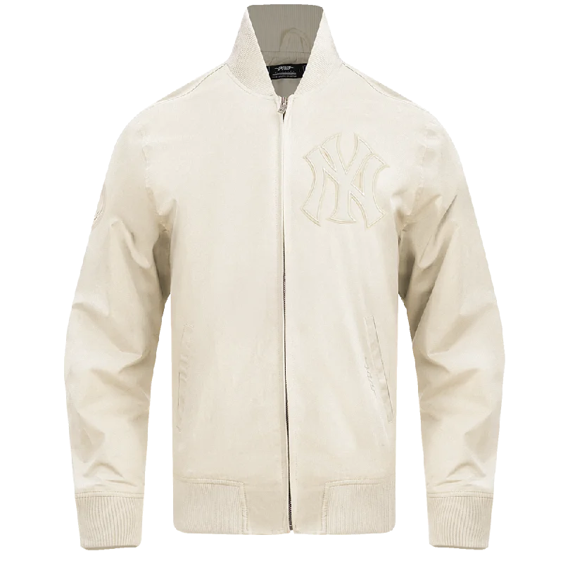 MLB NEW YORK YANKEES NEUTRAL TWILL JACKET (EGGSHELL)