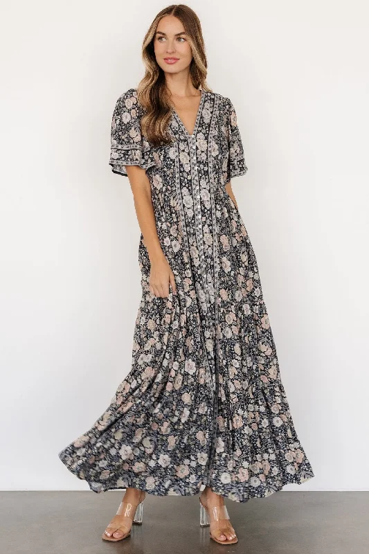 Cheryl Maxi Dress | Midnight Floral