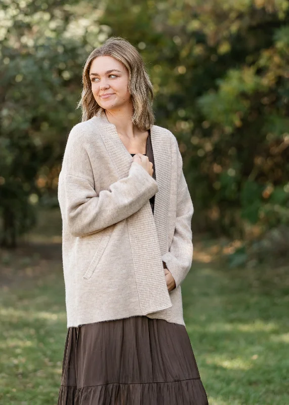 Martha Open Front Marled Cardigan - FINAL SALE