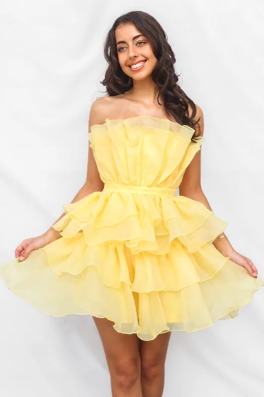 Kai Mini Dress - Yellow