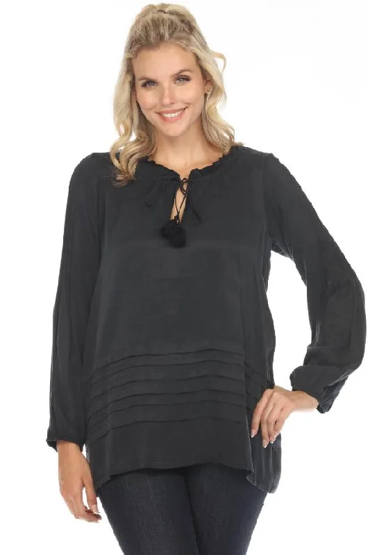 Johnny Was Calme Pintuck Sleeve Tunic Top O21058 *