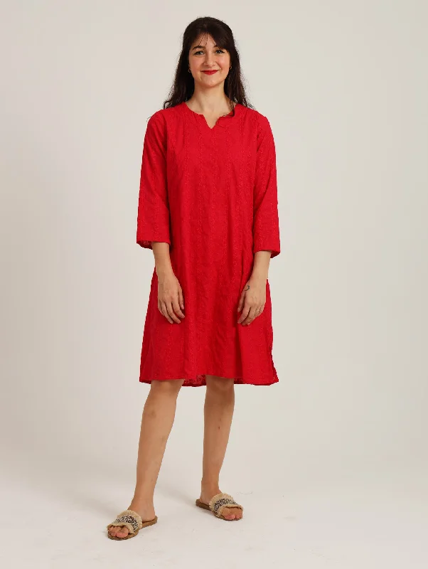 Bamboo Tunic: Red