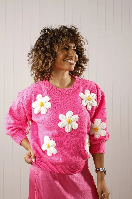 Cadance Daisy Jumper Pink