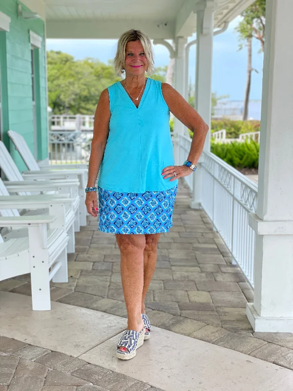 BAHAMA BLUE TURTLE SKORT